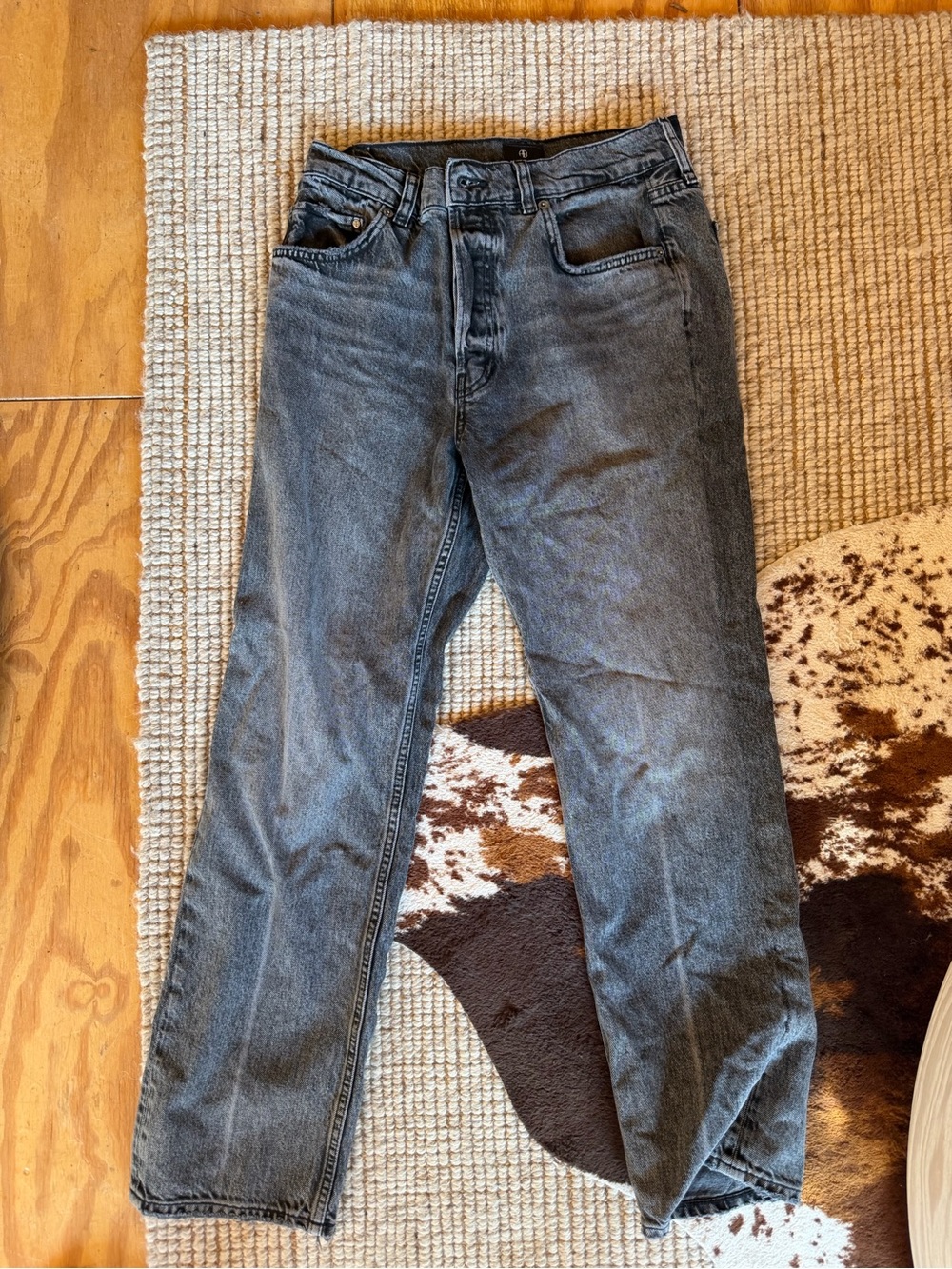 Anine Bing Kate Jean Size 29 EUC Black/Grey